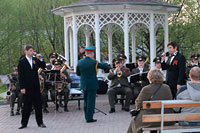 Выступление духового оркестра, посвященное празднованию 70-летия со Дня Победы