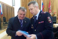 Член Общественного совета при УВД по ЗАО Владимир Доценко посетил отчет начальника ОМВД Ново-Переделкино перед населением