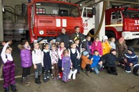Экскурсия для первоклассников в 66 пожарную часть