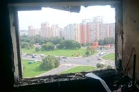 Экспресс-информация о пожаре по адресу: Боровский проезд,  д.2