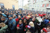 Траурная панихида по огнеборцам, геройски погибшим 22 сентября при тушении крупномасштабного пожара