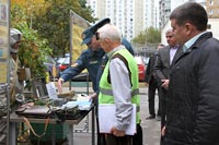 Развертывание показного пункта выдачи средств индивидуальной защиты населению