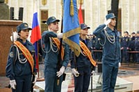 На Поклонной горе в зале Славы студенты и кадеты приняли торжественное обещание