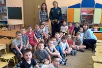 Малыши закрепили свои знания в области пожарной безопасности
