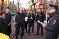 Член Общественного совета при УВД по ЗАО Геннадий Радаев принял участие в отчете участкового