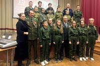 Член Общественного совета при УВД по ЗАО Елена Куколева организовала мероприятие с кадетами в школе №1432 к 30-летию вывода советских войск из Афганистана