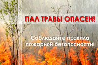 Палы сухой травы часто становятся причиной пожаров