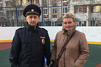 Участковый уполномоченный полиции ОМВД России по району Крылатское рассказал жителям о проделанной работе