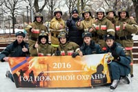 Столичные огнеборцы приняли участие в ледовом флешмобе